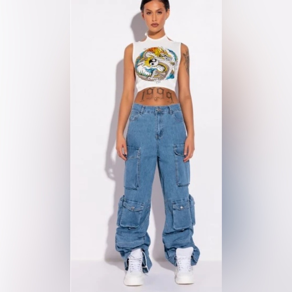 AKIRA LA ISLA CARGO JEANS